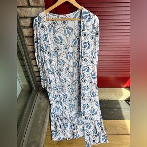 Summer/spring/fall lightweight white cardigan kimono